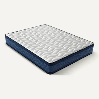 Matelas Mousse 160x200 GRAND BLEU - Ferme - Réversible - Côté été/hiver - H20 Cm