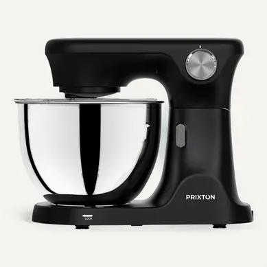 Mixeur Pétrisseur Kr350 2000 W, Bol En Acier Inoxydable De 8 L, 6 Vitesses + Mode Manuel, Noir