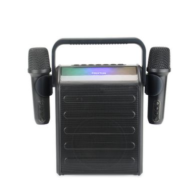Enceinte Karaoké Portable Party Star Avec 2 Microphones, Bluetooth, Lumière LED, 30 W, Autonomie 8 H Enceinte Karaoké Portable Party Star Avec 2 Microphones, Bluetooth, Lumière LED, 30 W, Autonomie 8 H
