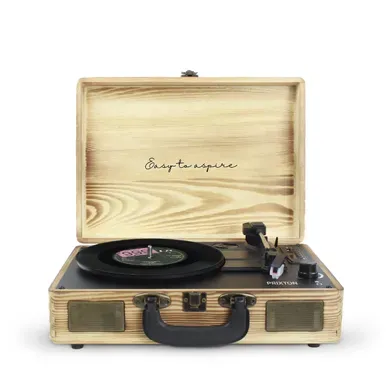 Platine Vinyle Vc400 - Tourne-disque Avec Bluetooth - Lecteur Et Convertisseur Des Vinyles - Bois