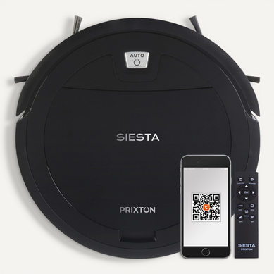 Aspirateur Robot Siesta - WiFi et App mobile - Aspiration jusqu'à 1000 Pa - Programmable - Noir Aspirateur Robot Siesta - WiFi et App mobile - Aspiration jusqu'à 1000 Pa - Programmable - Noir