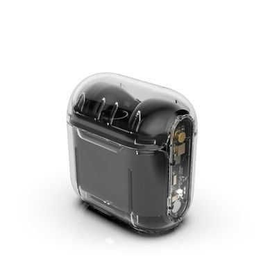 Écouteurs sans fil TWS162 - Bluetooth 5.2 - Technologie ENC et HiFi - Design noir transparent