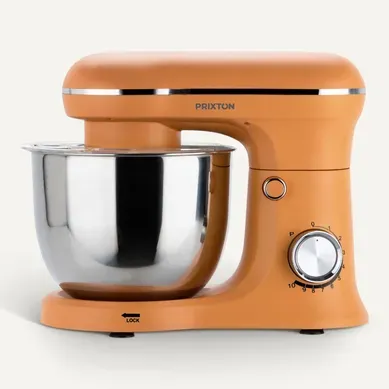 Robot Pâtissier Kr250, Multifonctions, 5 Litres, 1500w, 10 Vitesses, 3 Accessoires, Matte Orange