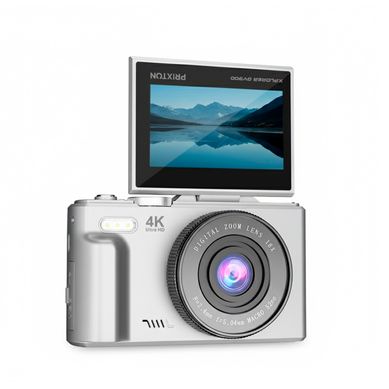 Caméra Digitale Xplorer Dv900 Wifi, Écran Pivotant, Résolution 4k Et 64mp, Argent Caméra Digitale Xplorer Dv900 Wifi, Écran Pivotant, Résolution 4k Et 64mp, Argent