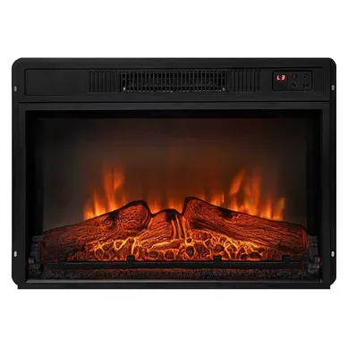 Cheminée électrique 2000w En Verre Trempé Noir Avec Télécommande Cheminée électrique 2000w En Verre Trempé Noir Avec Télécommande
