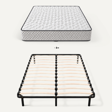 Ensemble 140x190 Matelas Mousse - EUROPE - H20cm + Sommier Kit - Confortable Et Ferme