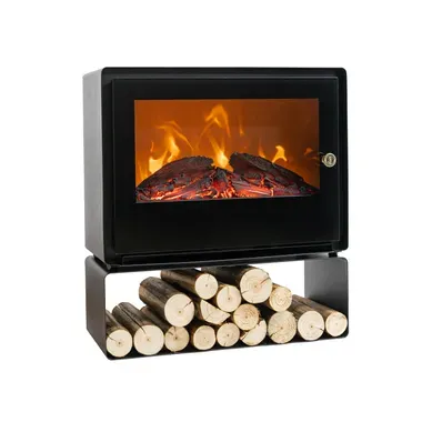 Cheminée électrique Au Sol Avec étagère 2000 W
