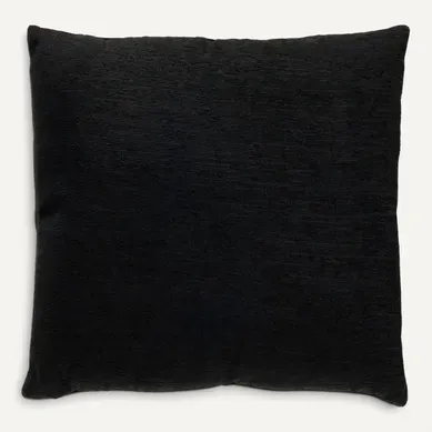 Coussin 45x45 cm PILAR Noir Coussin 45x45 cm PILAR Noir vue de face