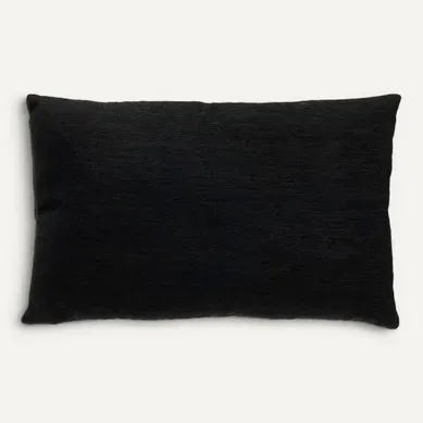 Coussin 30x50 cm PILAR Noir Coussin 30x50 cm PILAR Noir vue de face