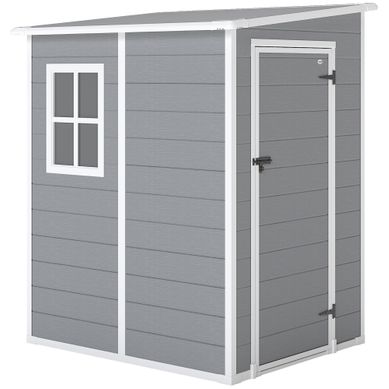 Abri De Jardin - Aluminium - Gris - 122 X 149 X 192 Cm Abri De Jardin - Aluminium - Gris - 122 X 149 X 192 Cm