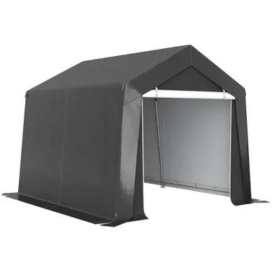 Abri De Jardin - Tente De Stockage - Gris Foncé - 302x300x235 Cm Abri De Jardin - Tente De Stockage - Gris Foncé - 302x300x235 Cm