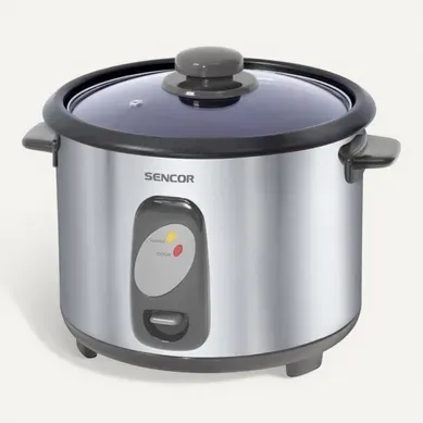 Cuiseur à Riz Électrique 1,8 L - 700 W, Acier Inoxydable, Pot Antiadhésif Cuiseur à Riz Électrique 1,8 L - 700 W, Acier Inoxydable, Pot Antiadhésif