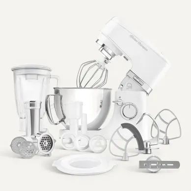 Robot Pâtissier Kitchen Champion Stm 6350wh - 1000 Watt - Blanc - 8 Présélections - Bol 4.5l