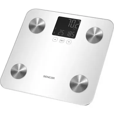 Balance Pese-personne - Sencor - Sbs 6025wh - Ecran LCD - Blanc Balance Pese-personne - Sencor - Sbs 6025wh - Ecran LCD - Blanc