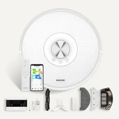 Aspirateur Robot Laveur - Srv 9350wh - 4000 Pa - 200 Min - 65 dB - Blanc Aspirateur Robot Laveur - Srv 9350wh - 4000 Pa - 200 Min - 65 dB - Blanc