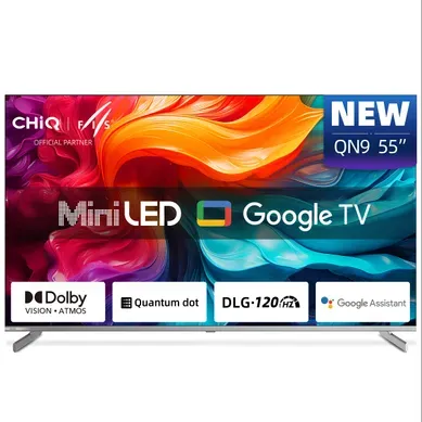 Téléviseur 4K 55''139 cm CHIQ M55QN9V MiniLed - SmartTV vue de face