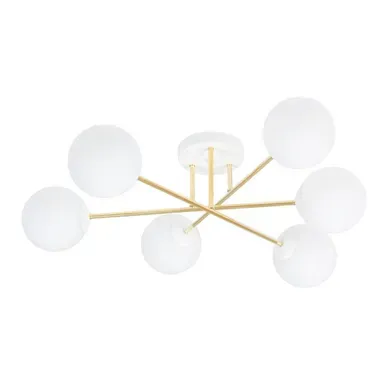 Plafonnier Magnum 4, Acier, Or, 75x26x75 Cm Plafonnier Magnum 4, Acier, Or, 75x26x75 Cm