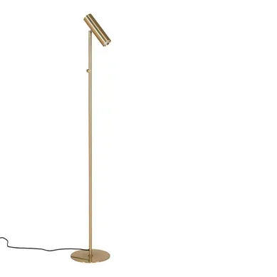 Lampadaire Paris En Acier Finition Laiton Avec Tête Orientable