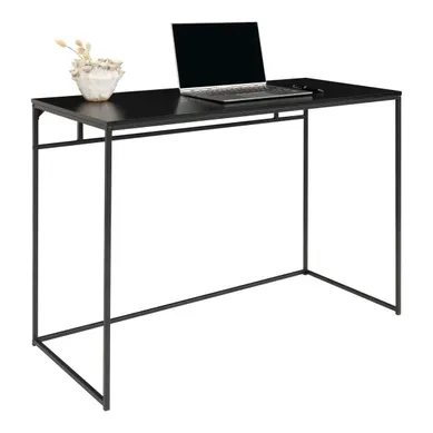 Bureau Vita Noir Avec Structure En Acier, 100×45×75 Cm
