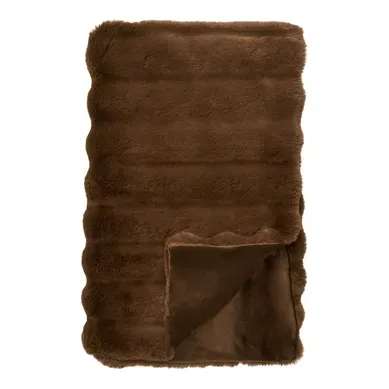 Plaid Galena En Fausse Fourrure Marron 130x180 Cm Plaid Galena En Fausse Fourrure Marron 130x180 Cm