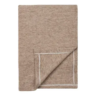 Plaid Puno En Viscose Et Polyester Taupe 130×156 Cm Plaid Puno En Viscose Et Polyester Taupe 130×156 Cm