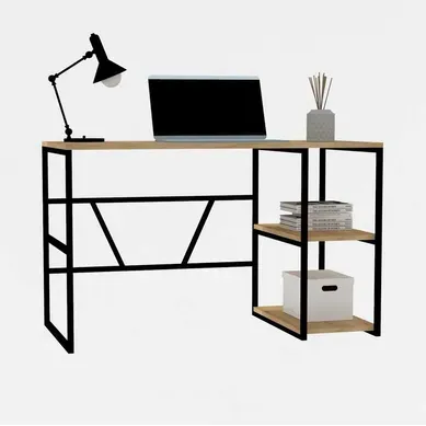 Bureau En Bois "caste" - 120 X 60 X 74 Cm - Beige Bureau En Bois "caste" - 120 X 60 X 74 Cm - Beige