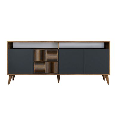 Console En Bois "milan" 180 X 35 X 78 Cm - Noyer