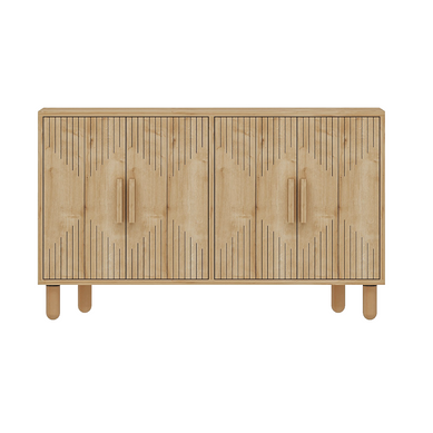 Buffet En Bois "roger" - 120 X 29 X 73 Cm - Chêne Saphir