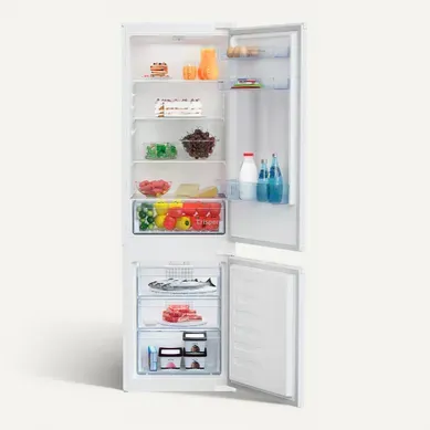 Combiné intégrable BEKO BCHA275K41SN 262L Blanc vue 3/4