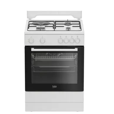 Cuisinière Mixte 73l 3 foyers gaz + 1 électrique Blanc - Fbs63121wd Cuisinière Mixte 73l 3 foyers gaz + 1 électrique Blanc - Fbs63121wd