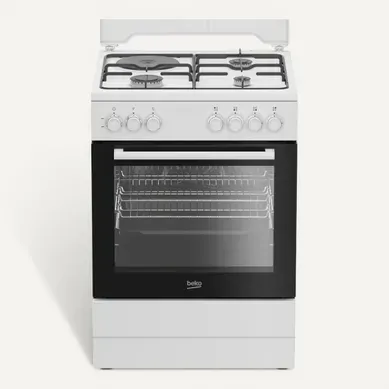 Cuisinière mixte BEKO FBE63131WCS Cuisinière mixte BEKO FBE63131WCS vue de face
