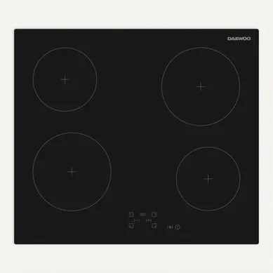 Table De Cuisson Vitrocéramique 60 Cm Noire, 4 Foyers, Commandes Tactiles Table De Cuisson Vitrocéramique 60 Cm Noire, 4 Foyers, Commandes Tactiles