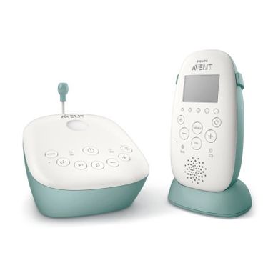 Scd731/26 Ecoutebébé Dect Lcd  Bleu Et Blanc