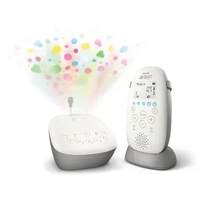 Ecoute Bébé Scd733/00 Dect Projecteur D'étoiles Ecran Lcd Mode Smart Eco