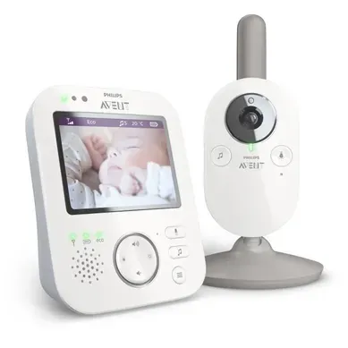 Ecoute Bébé Vidéo Av Scd843/01 Ecran Hd 3.5" Fhss Mode Smart Eco