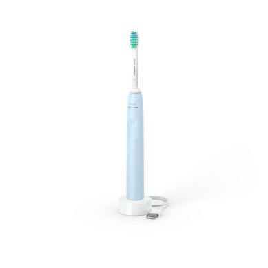 Brosse à Dents Sonique Électrique Bleu Clair, 1 Mode, 14 Jours D’autonomie