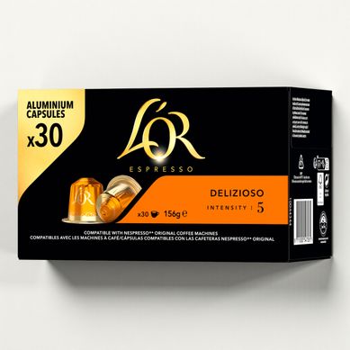 Capsule compatible Nespresso L'OR Espresso Delizioso x 30 Capsule compatible Nespresso L'OR Espresso Delizioso x 30 vue 3/4