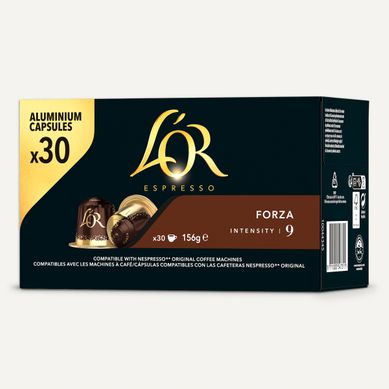 Capsule compatible Nespresso L'OR Espresso Forza x 30 Capsule compatible Nespresso L'OR Espresso Forza x 30 vue 3/4