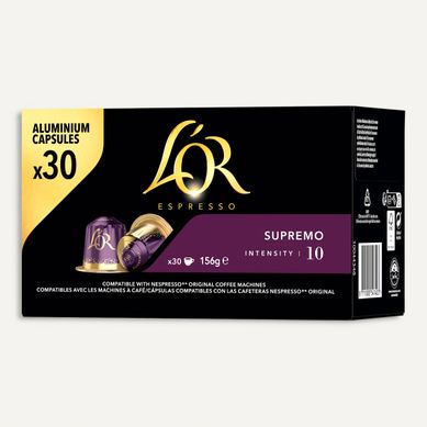 Capsule compatible Nespresso L'OR Espresso Supremo x 30 Capsule compatible Nespresso L'OR Espresso Supremo x 30 vue 3/4