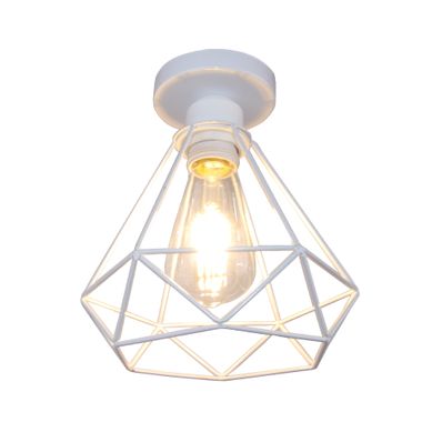 Rétro Plafonnier Industrielle 20cm Lustre Abat-jour En Fer Lampe De Plafond E27 Blanc Rétro Plafonnier Industrielle 20cm Lustre Abat-jour En Fer Lampe De Plafond E27 Blanc