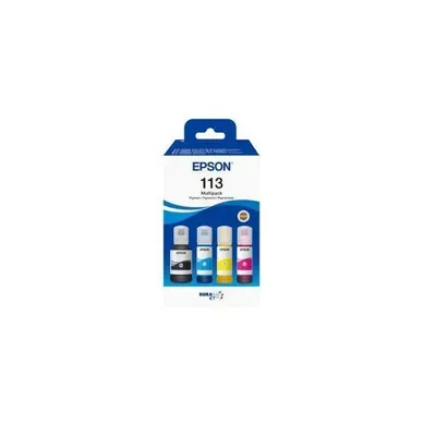 113 Ecotank Multipack 4 Bouteilles - Encre Pigmentée Bk/c/m/y, Haut Rendement 113 Ecotank Multipack 4 Bouteilles - Encre Pigmentée Bk/c/m/y, Haut Rendement