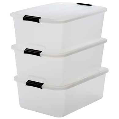 Lot De 3 Boîtes De Rangement Top Box Tb-30 - Plastique - 30 L Lot De 3 Boîtes De Rangement Top Box Tb-30 - Plastique - 30 L