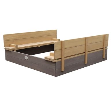 Ella Xl Bac à Sable Enfant Gris et Marron Bac à Sable Pour Enfants En Bois Fsc Avec Couvercle Ella Xl Bac à Sable Enfant Gris et Marron Bac à Sable Pour Enfants En Bois Fsc Avec Couvercle