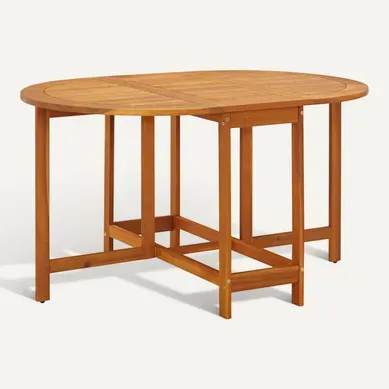 Table De Jardin 130x90x72 Cm En Bois D'acacia Massif, Pliable Résistante Auxintempéries Table De Jardin 130x90x72 Cm En Bois D'acacia Massif, Pliable Résistante Auxintempéries