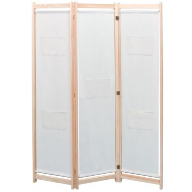 Cloison De Séparation 3 Panneaux Crème 120x170x4 Cm Tissu Cloison De Séparation 3 Panneaux Crème 120x170x4 Cm Tissu