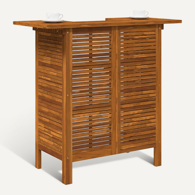 Table De Bar 110 X 50 X 105 Cm Bois D'acacia Massif Table De Bar 110 X 50 X 105 Cm Bois D'acacia Massif
