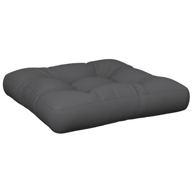 Coussin De Palette 50x50x12 Cm Gris Tissu