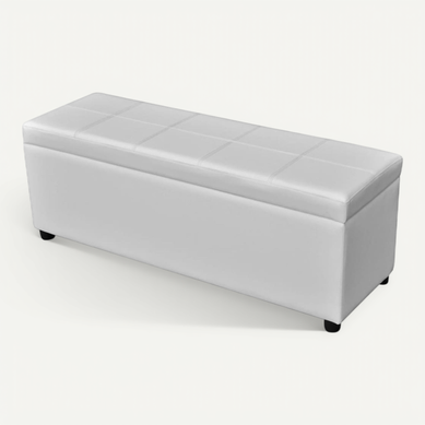 Banc De Rangement Avec Compartiment Long Bois Blanc Coffre Meuble Stockage Salle De Séjour Banc De Rangement Avec Compartiment Long Bois Blanc Coffre Meuble Stockage Salle De Séjour