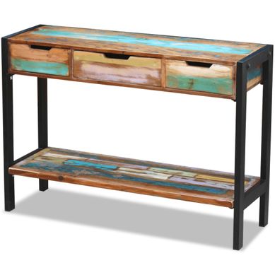Buffet 3 Tiroirs Bois De Récupération Massif