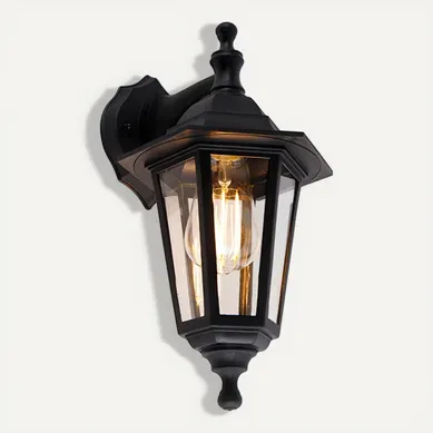 Applique D'extérieur Classique Noire Ip44 - New Haven Applique D'extérieur Classique Noire Ip44 - New Haven